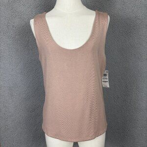 ON 34TH Women's XL Modal Spandex Scoop Neck Tank Top Blush New With Tag's.